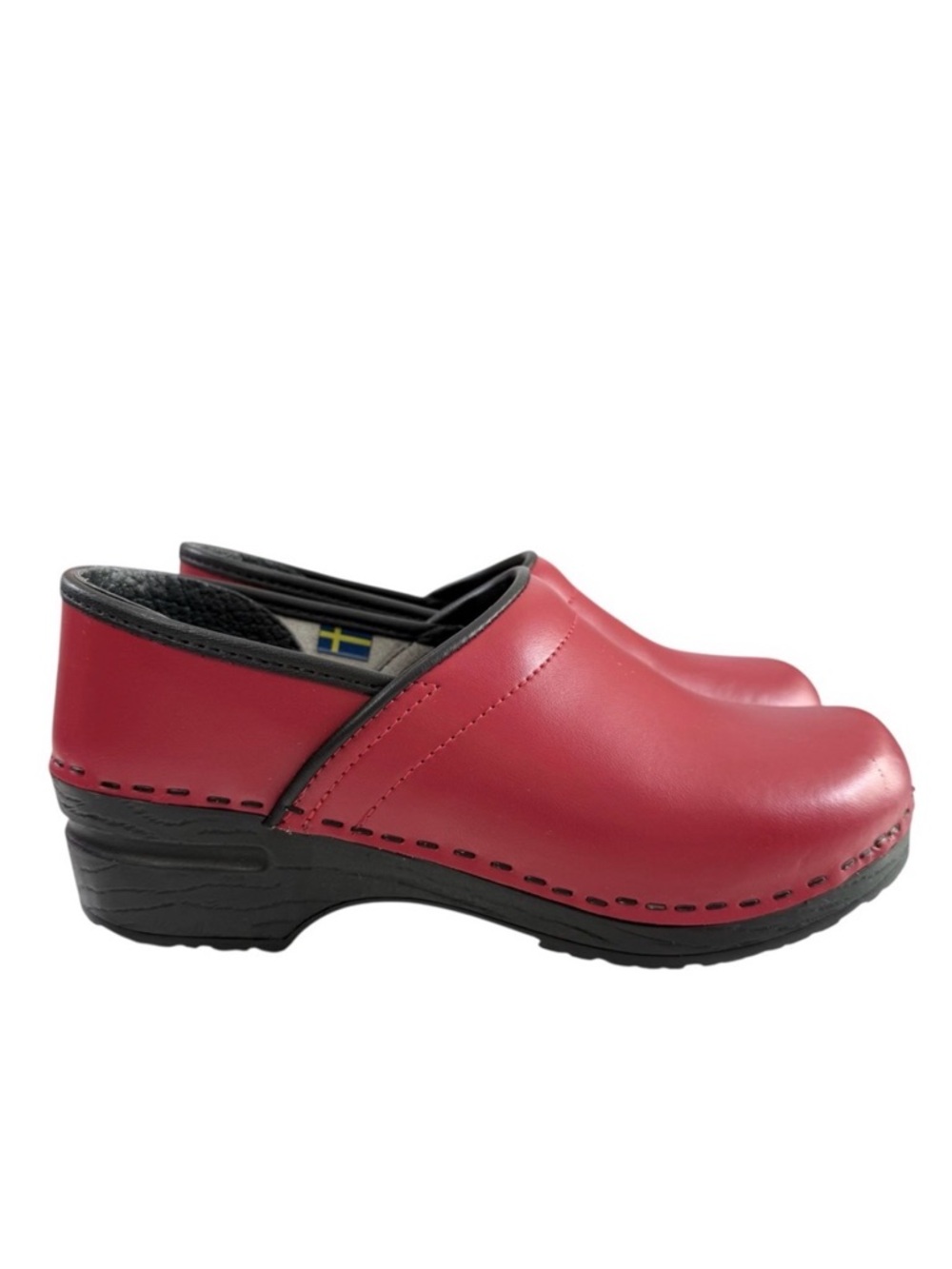 Bjork Professional Ella Leather Clogs Red Women’s Size 38/ US 7-7.5